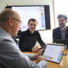 Slobodan Vucetic, Eduard Dragut and Stephen MacNei working on their research.