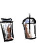 An illustration of two to-go coffees