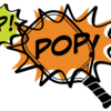 A comic illustration of a pickleball raquet and ball, with the word Pop! for the sound effect