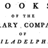 Stamped print of Library Company of Philadelphia mark