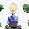 an illustration of a student sitting with a laptop open on his lap. In place of his head is a lightbulb, and he's thinking about graduation and getting his driver's license.